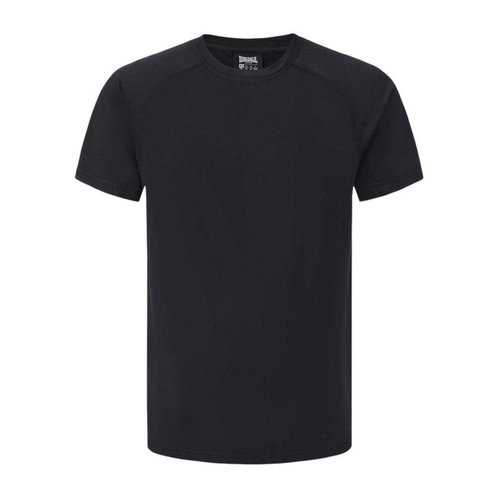 Lonsdale Mens Plain T-Shirt / Black